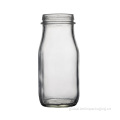 Glass Milk Bottles with Proof Caps Gass Bottle for Milk or Coffee Supplier